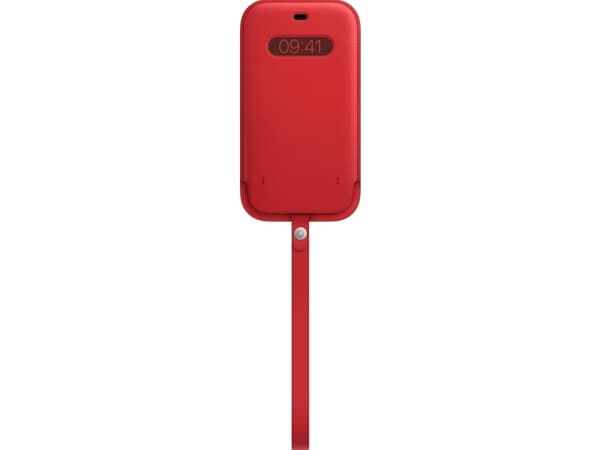 Apple - (PRODUCT) RED - beskyttelsesmuffe for mobiltelefon - med MagSafe - lær - rød - for iPhone 12 Pro Max