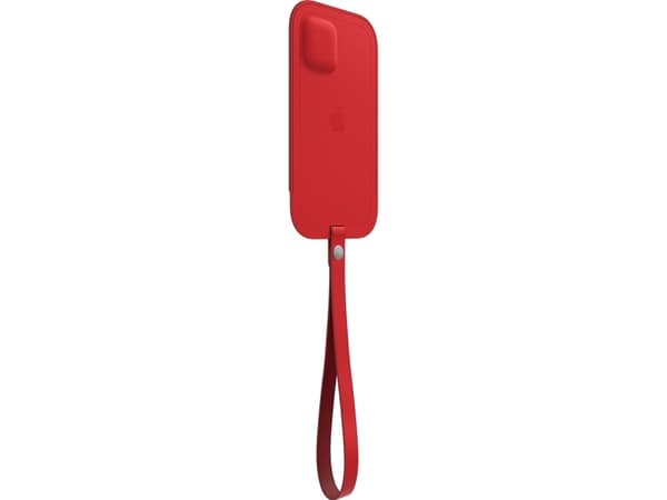 Apple - (PRODUCT) RED - beskyttelsesmuffe for mobiltelefon - med MagSafe - lær - rød - for iPhone 12 Pro Max