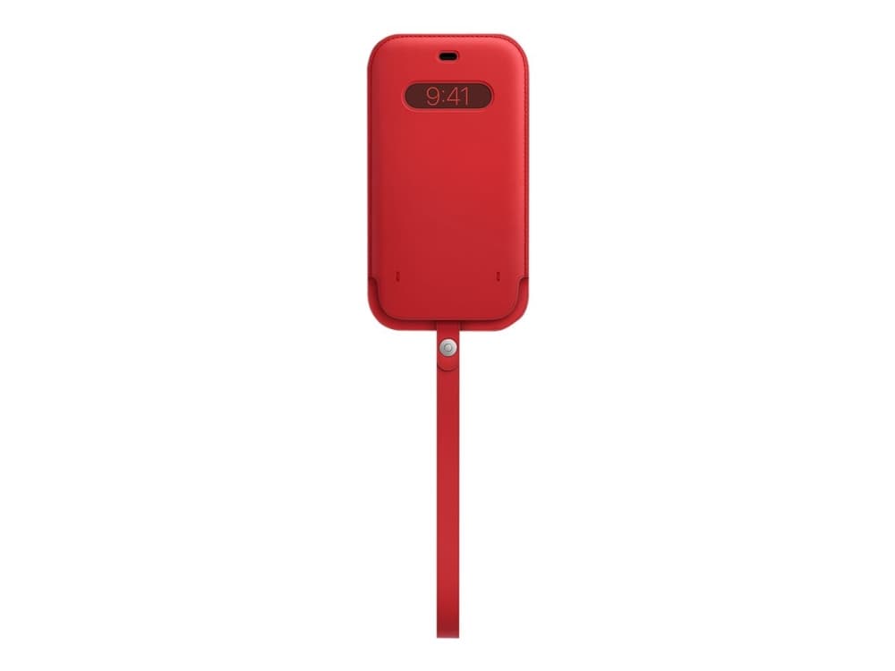 Apple - (PRODUCT) RED - skyddshölje för mobiltelefon - med MagSafe - läder - röd - för iPhone 12 Pro Max