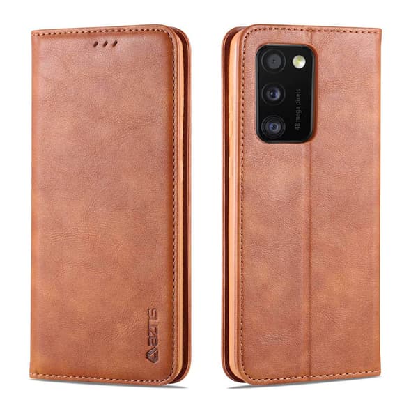 Samsung Galaxy A41 - Stilsäkert Plånboksfodral Ljusbrun Ljusbrun