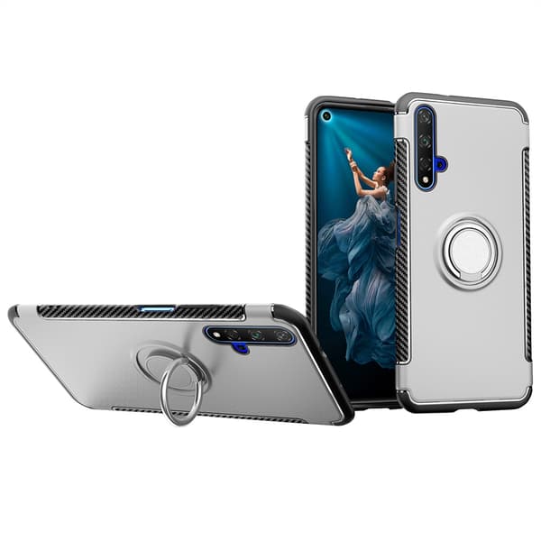 Praktiskt Skal med Ringhållare - Huawei Nova 5T