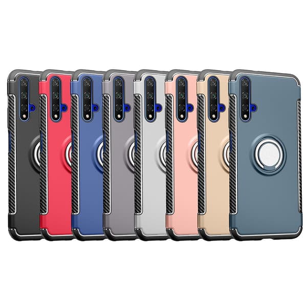 Praktiskt Skal med Ringhållare - Huawei Nova 5T