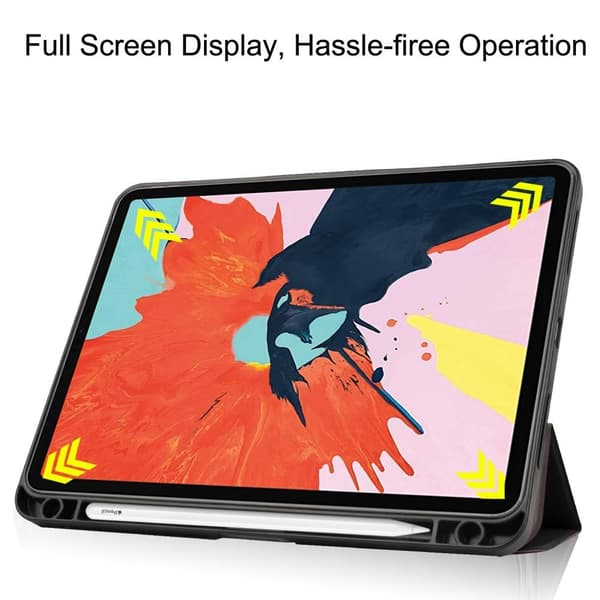 Apple iPad Air (2020) (2022) Trifoldet stativ-tabletetui - sort