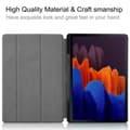 Miniatyrbild 9 av 9: Slim Fit Cover Fodral Till Samsung Galaxy Tab S7 Plus / S8 Plus - Svart