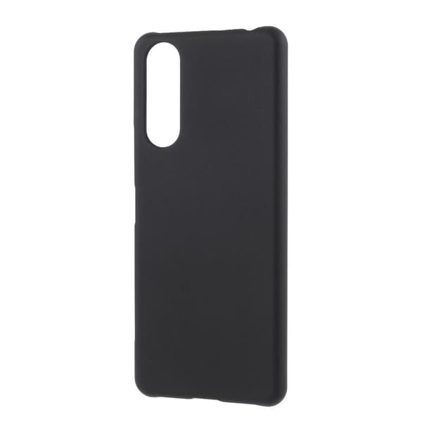 Rubberized Hard Plastic Cover for Sony Xperia 5 II - Black