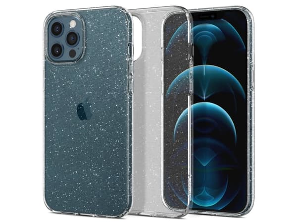 Spigen Liquid Crystal Glitter - Baksidedeksel for mobiltelefon - termoplast-polyuretan (TPU) - krystallkvarts - for Apple iPhone 12 Pro Max