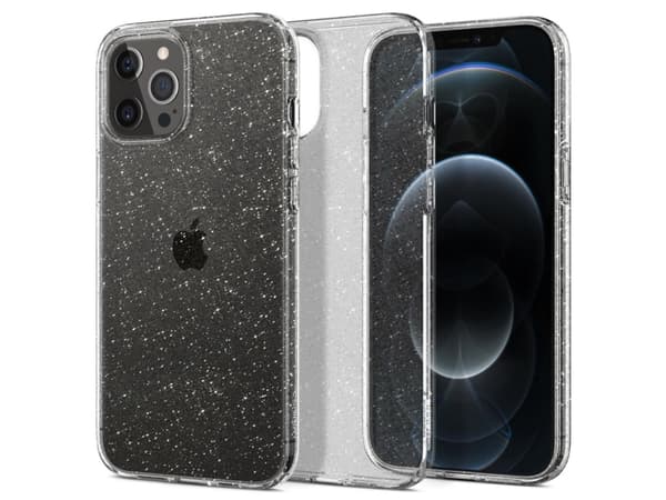 Spigen Liquid Crystal Glitter - Baksidedeksel for mobiltelefon - termoplast-polyuretan (TPU) - krystallkvarts - for Apple iPhone 12 Pro Max