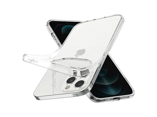 Spigen Liquid Crystal Glitter - Baksidedeksel for mobiltelefon - termoplast-polyuretan (TPU) - krystallkvarts - for Apple iPhone 12 Pro Max