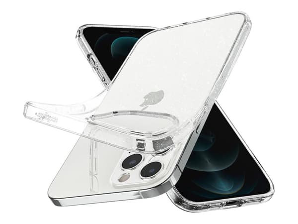 Spigen Liquid Crystal Glitter - Baksidedeksel for mobiltelefon - termoplast-polyuretan (TPU) - krystallkvarts - for Apple iPhone 12 Pro Max