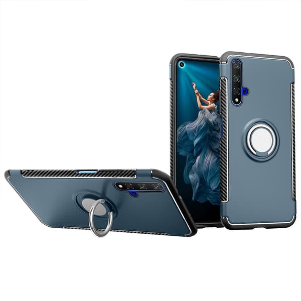 Huawei Nova 5T - Stilrent Skal med Ringhållare