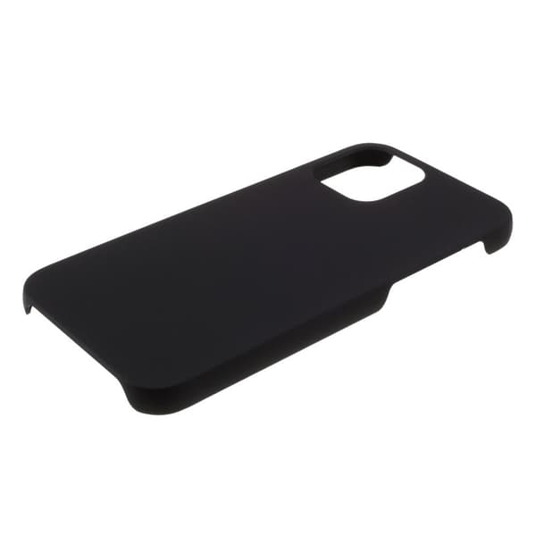 Rubberized Hard PC Case Protective Shell for iPhone 12 Pro Max - Black