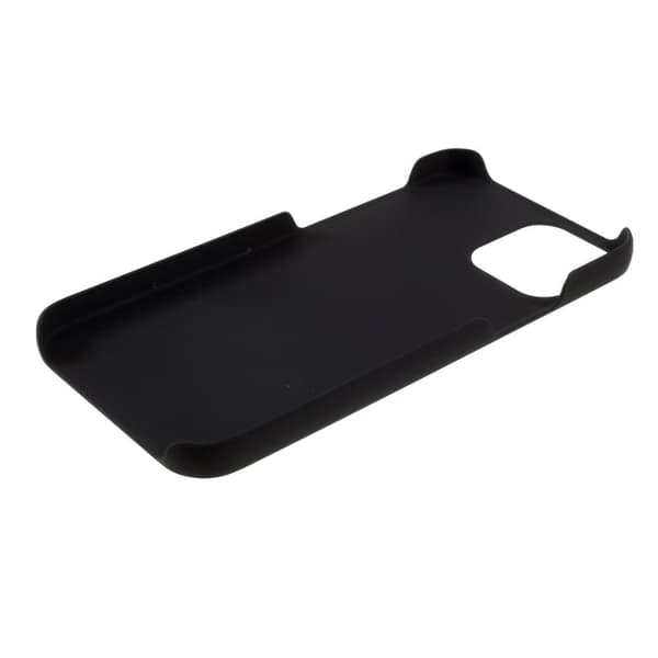 Rubberized Hard PC Case Protective Shell for iPhone 12 Pro Max - Black