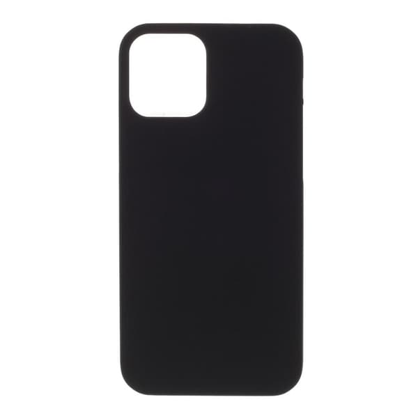Rubberized Hard PC Case Protective Shell for iPhone 12 Pro Max - Black