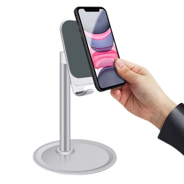 Table Rack Stand for Mobile Tablet - Silver