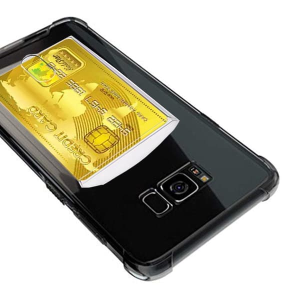 Samsung Galaxy S8 Plus - Kraftfullt Skyddsskal med Korthållare