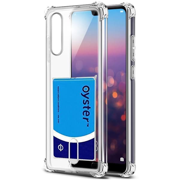 Huawei P20 Pro - Robust Skyddsskal med Korthållare FLOVEME