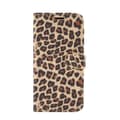 Miniatyrbillede 3 af 7: Leopardmønster tegnebogsovertræk til iPhone 12 Pro Max - Brun
