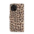 Miniatyrbillede 4 af 7: Leopardmønster tegnebogsovertræk til iPhone 12 Pro Max - Brun