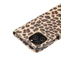 Miniatyrbillede 2 af 7: Leopardmønster tegnebogsovertræk til iPhone 12 Pro Max - Brun