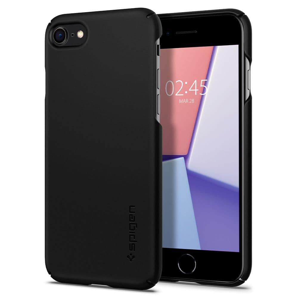 Spigen Thin Fit till iPhone SE 2020/8/7 - Svart