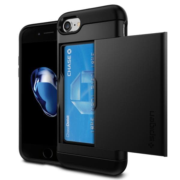 Spigen Slim Armor CS till iPhone SE 2020/8/7 - Svart