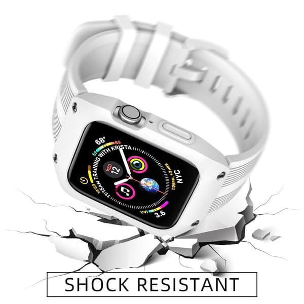 Armor Silikonarmband Apple Watch 44mm Vit