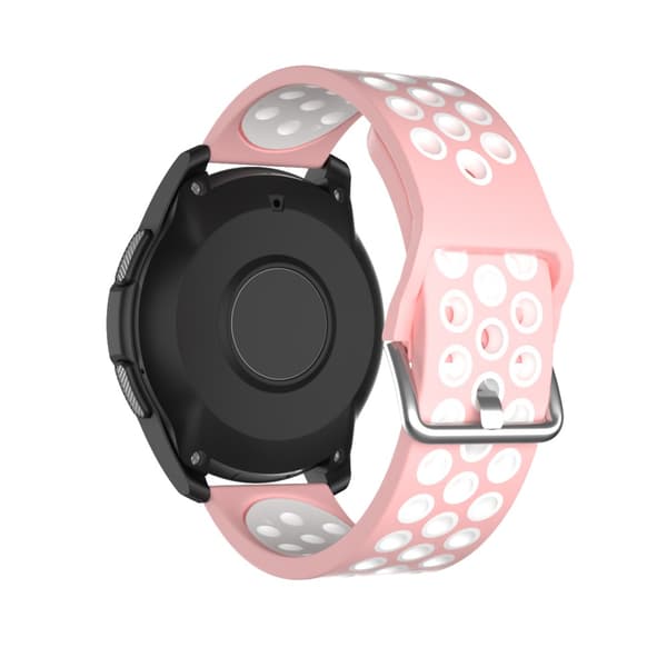 Sportarmband Samsung Galaxy Watch 46mm/Gear S3 Rosa/Vit