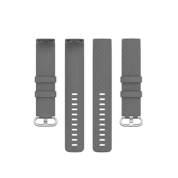 Silikonarmband Till Fitbit Charge 3/4 Grå