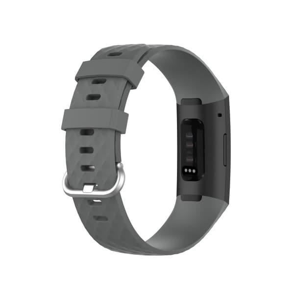 Silikonarmband Till Fitbit Charge 3/4 Grå