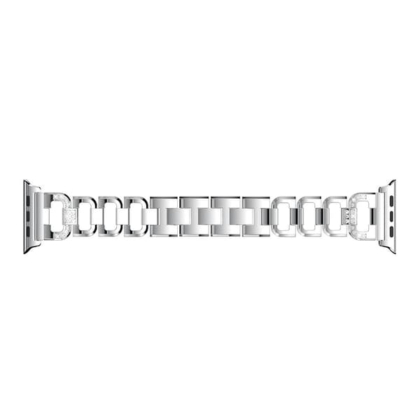Rhinestone Metallarmband Apple Watch 42/44/45/49 mm Silver