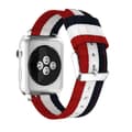 Miniatyrbild 2 av 4: Nylonarmband Apple Watch 42/44/45 mm Blå/Vit/Röd