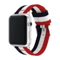 Miniatyrbild 1 av 4: Nylonarmband Apple Watch 42/44/45 mm Blå/Vit/Röd