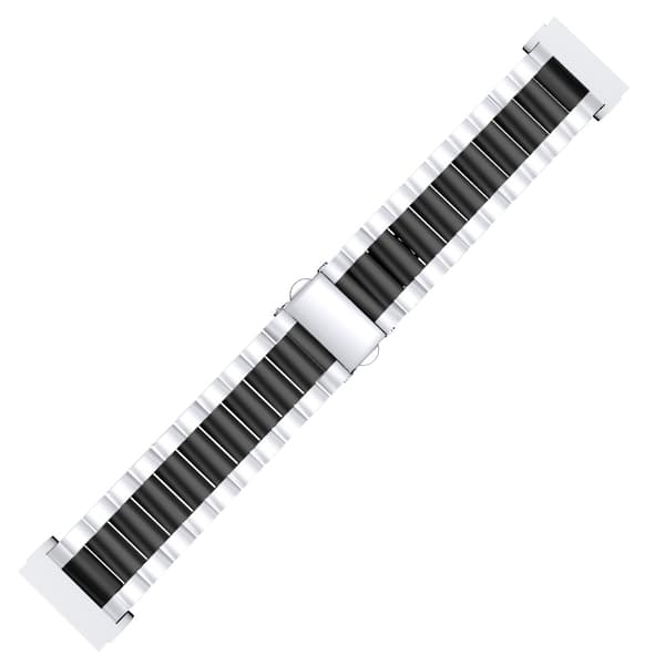 Metallarmband Fitbit Versa 3/Sense Silver/Svart