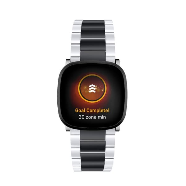 Metallarmband Fitbit Versa 3/Sense Silver/Svart