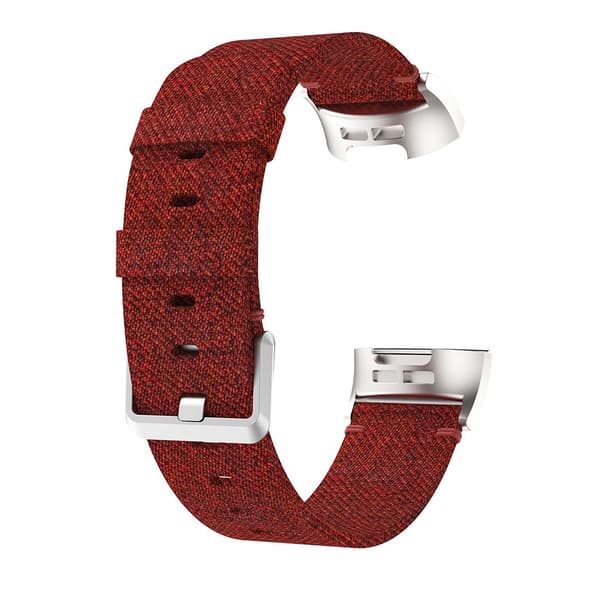 Canvasarmband Fitbit Charge 3/4 Röd