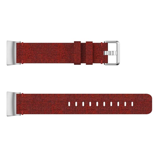 Canvasarmband Fitbit Charge 3/4 Röd