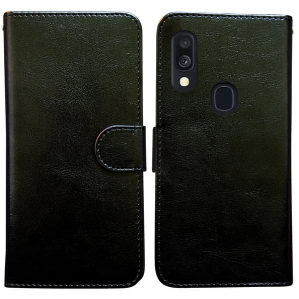 Samsung Galaxy A40 - Läderfodral / Skydd