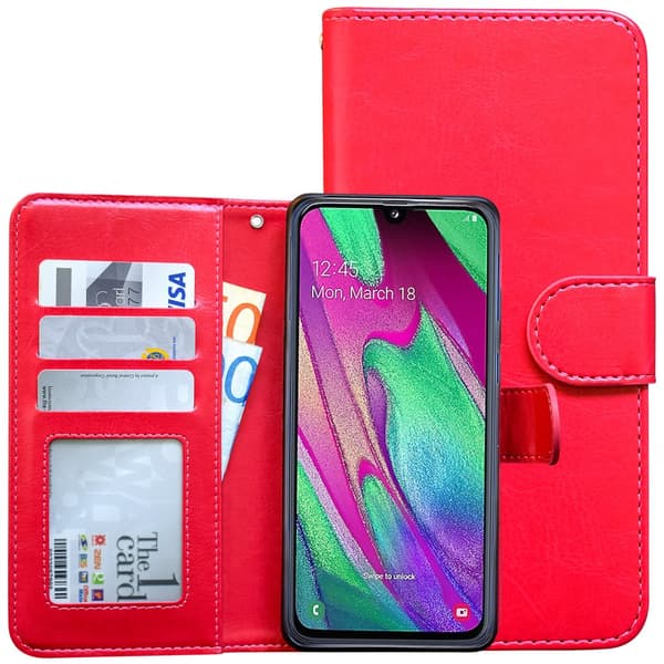 Samsung Galaxy A40 - Läderfodral / Skydd