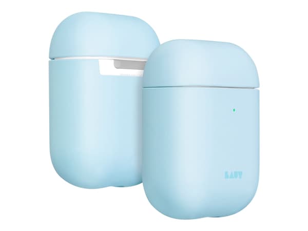 Laut HUEX PASTELS - Fodral för hörlurar - polykarbonat - baby blå - för Apple AirPods (1:a generation, 2a generation)
