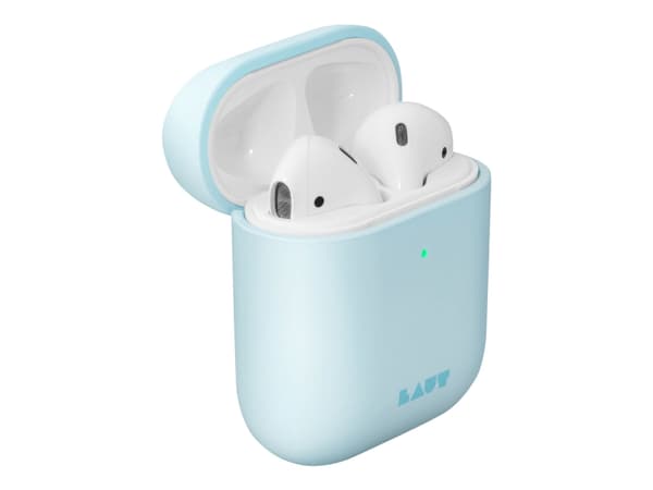 Laut HUEX PASTELS - Fodral för hörlurar - polykarbonat - baby blå - för Apple AirPods (1:a generation, 2a generation)