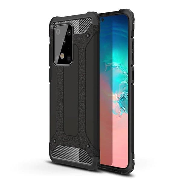 Samsung Galaxy S20 Plus - Hybrid Armor Tough Rugged Skal - Svart