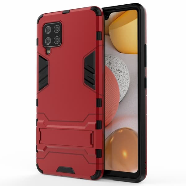 Samsung Galaxy A42 5G Suojakuori Armor Telinetoiminto Punainen