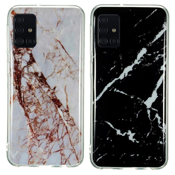 Samsung Galaxy A71 - Cover / Beskyttelse Marble White
