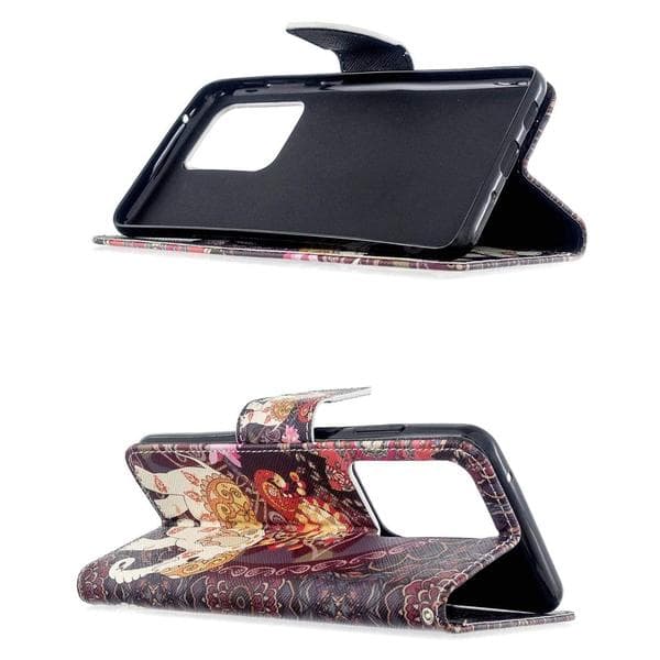 Plånboksfodral Samsung Galaxy S20 Ultra – Indiskt / Elefant