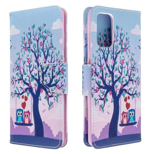 Plånboksfodral Samsung Galaxy S20 Plus – Ugglor på Gunga