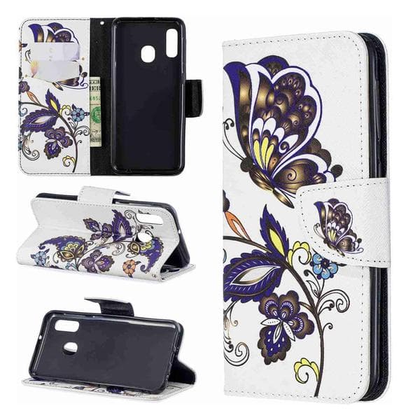 Plånboksfodral Samsung Galaxy A20e – Elegant Fjäril