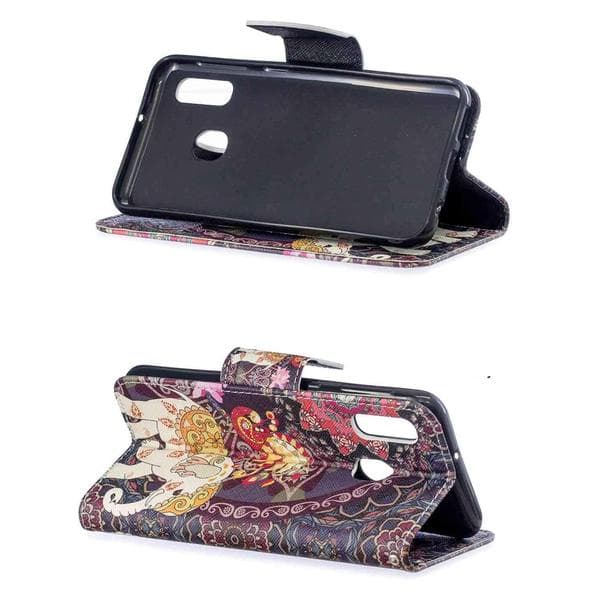 Plånboksfodral Samsung Galaxy A20e - Indiskt / Elefant