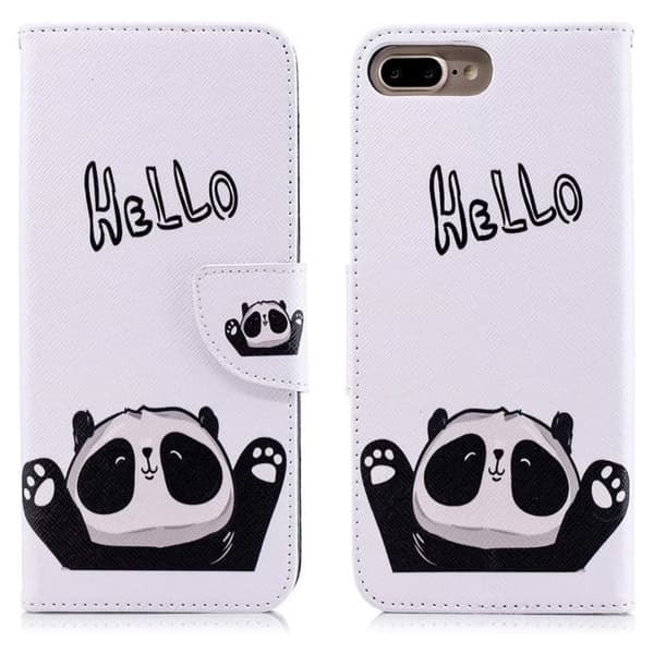 Plånboksfodral Apple iPhone 7 Plus – Hello Panda