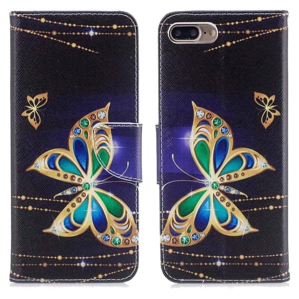 Plånboksfodral Apple iPhone 8 Plus – Guldfjäril