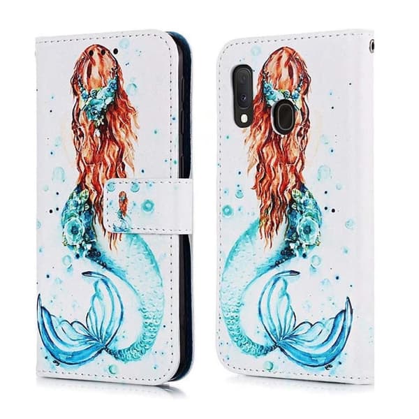 Plånboksfodral Samsung Galaxy A20e – Sjöjungfru